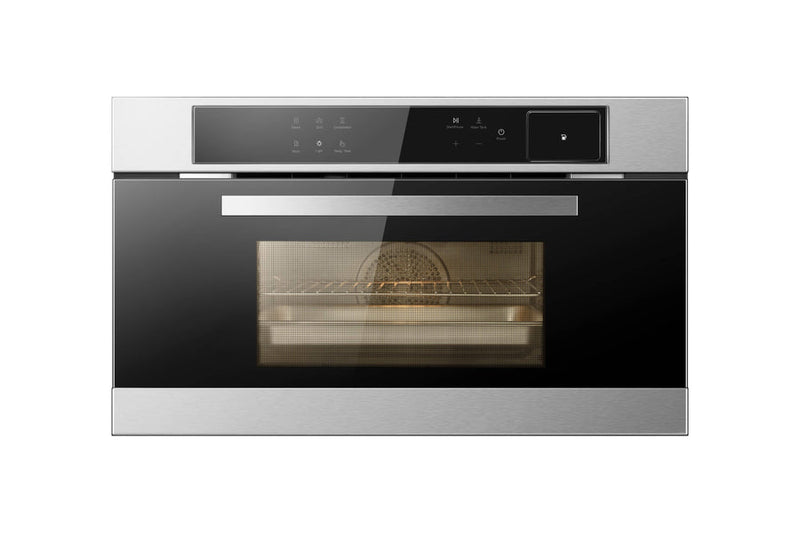 ROBAM  30-in Air Fry Convection European Element Single Electric Wall Oven (Black)