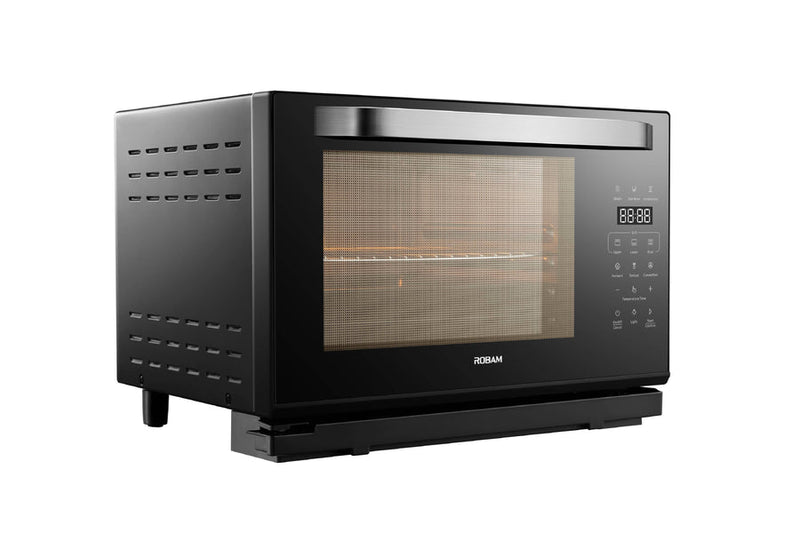 ROBAM  ROBAM Portable Steam Oven 6-Slice Black Convection Toaster Oven with Rotisserie (1550-Watt)