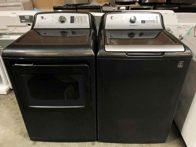 GE 5.0 cu. ft. Washer and 7.4 cu. ft. Gas Dryer Set